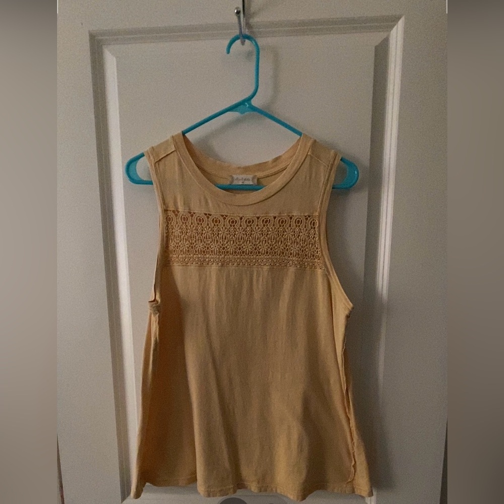 Altar’d State mustard yellow tank, size M.